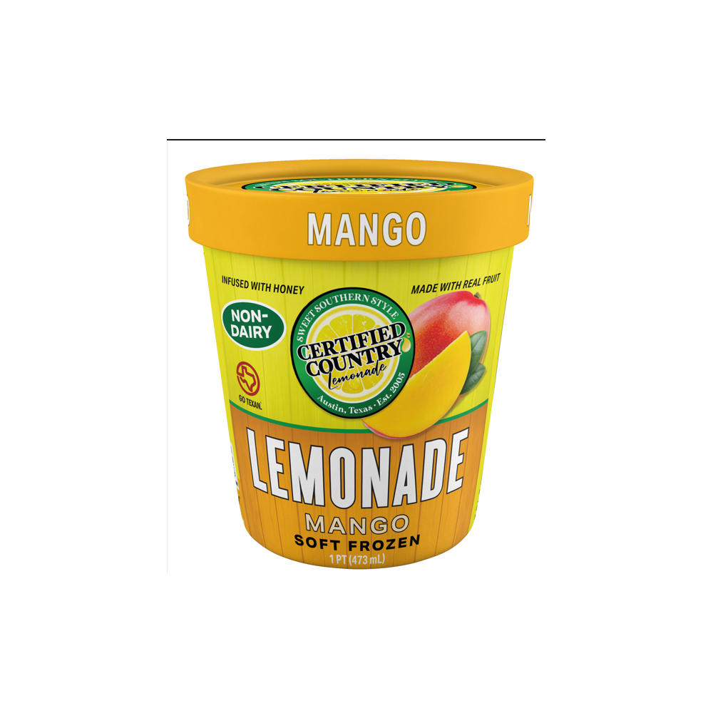 Certified Country Lemonade Frozen Soft Frozen Mango Lemonade, 16 oz