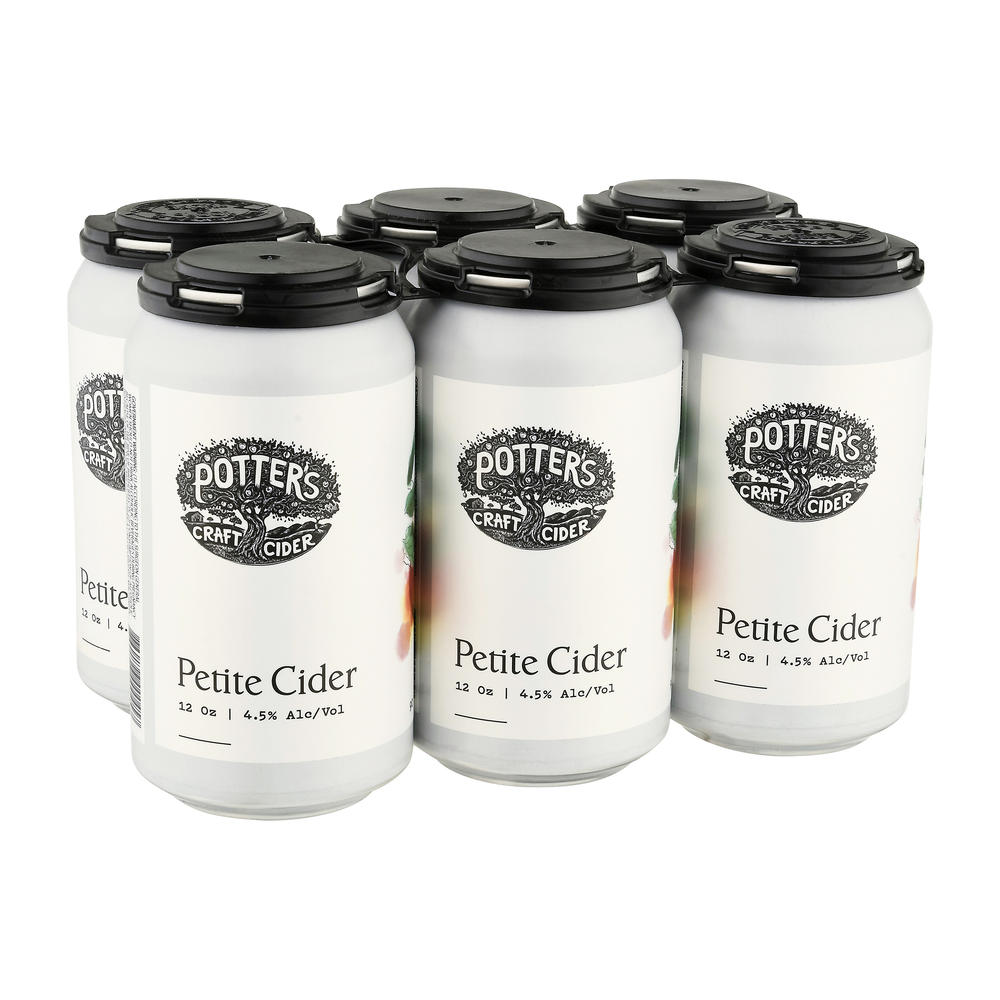 Potter's Potter's Petite Cider 6 pk Cans, 12 oz