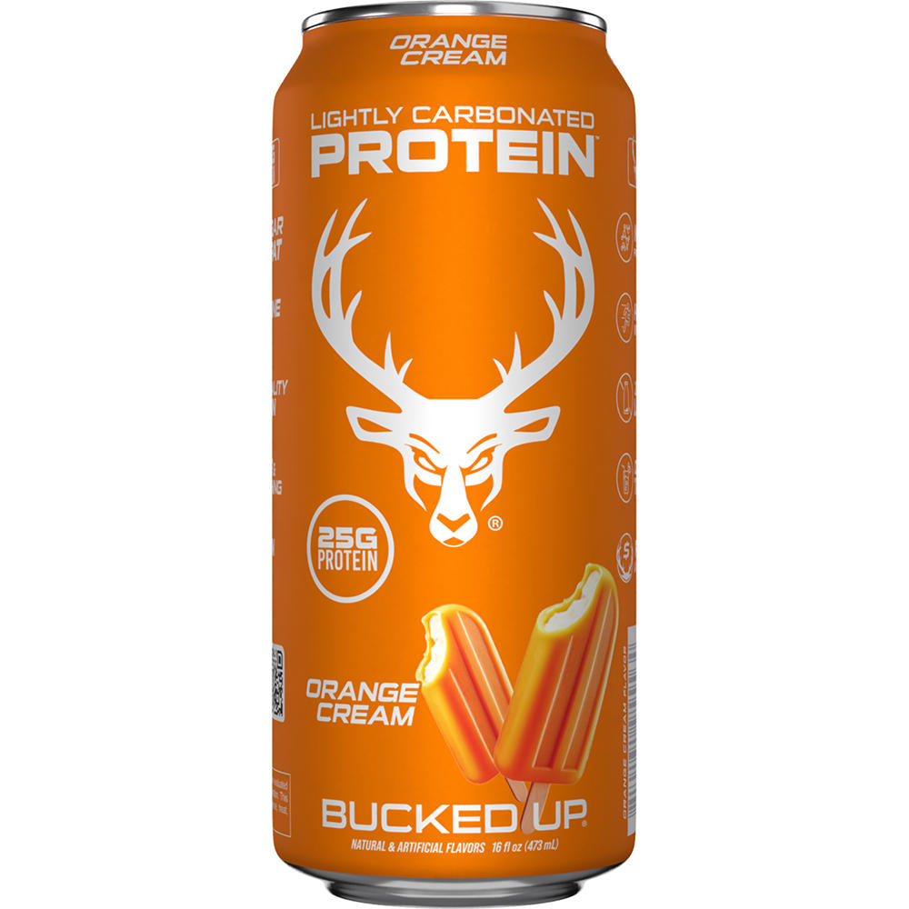 Bucked Up Clear Lightly Carbonated 25g Protein Drink - Orange Cream, 16 oz