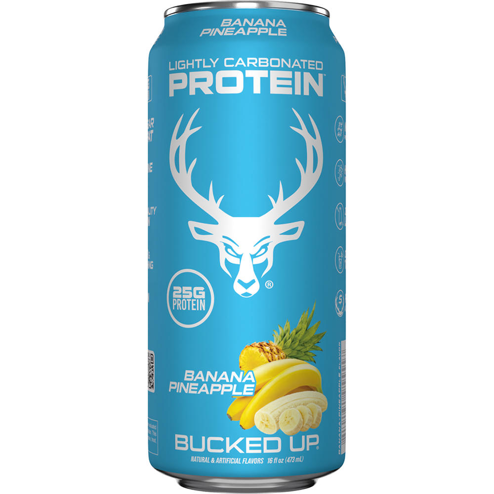Bucked Up Clear Lightly Carbonated 25g Protein Drink - Banana Pineapple, 16 oz