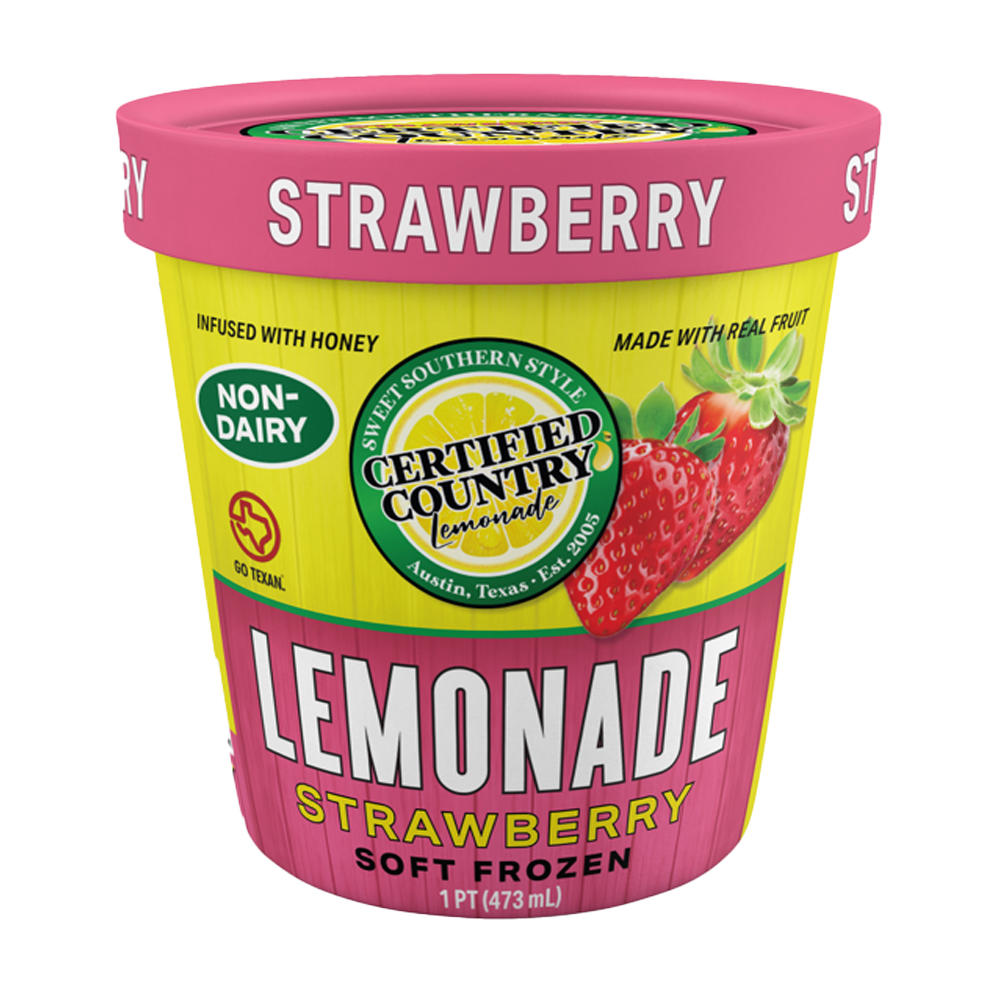 Certified Country Lemonade Non Dairy Frozen Strawberry Lemonade, 1 pt