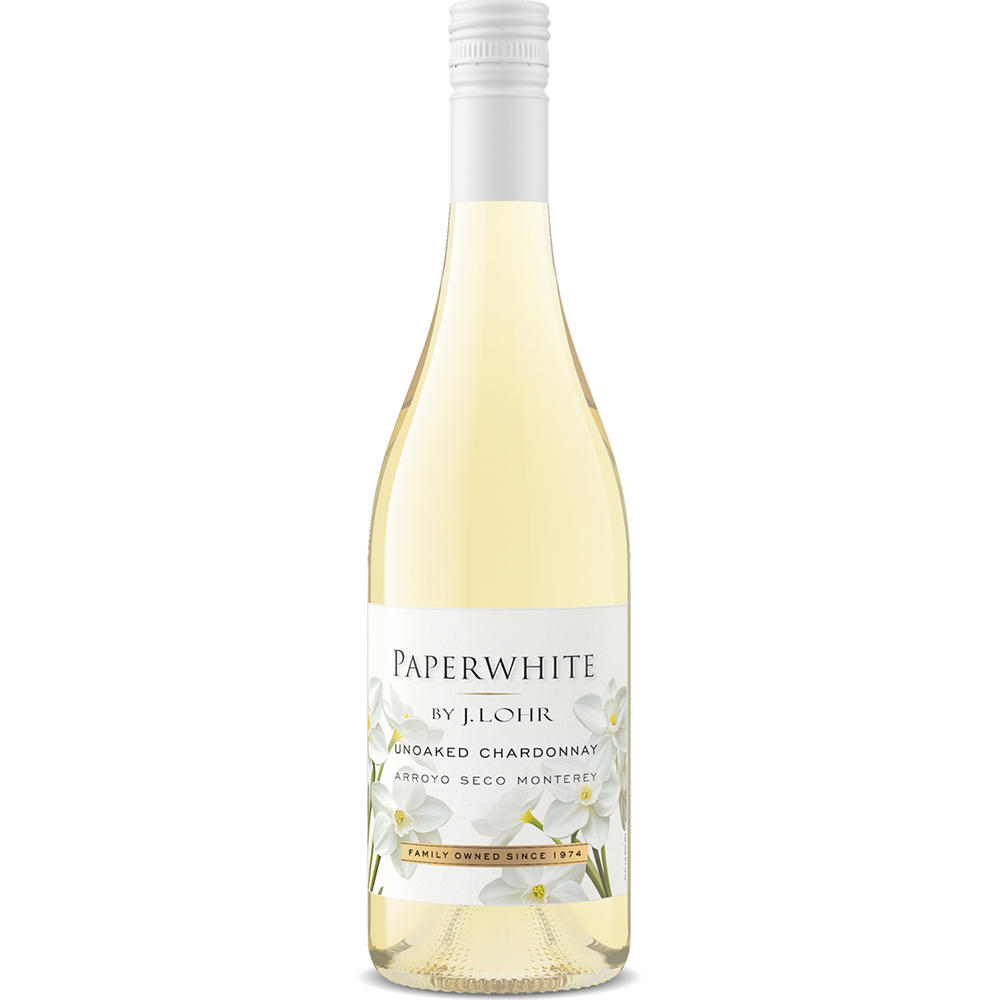 Paperwhite Unoaked Chardonnay California White Wine, 750 mL