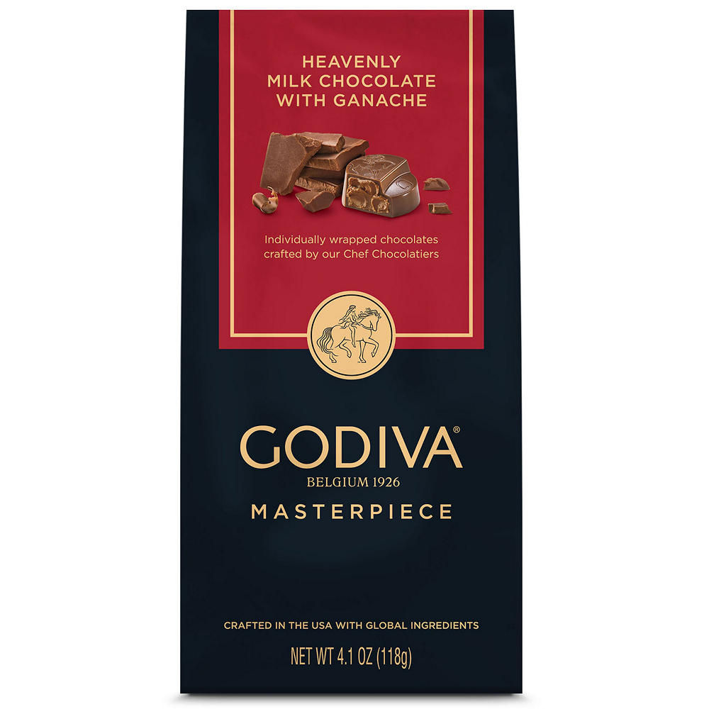 Godiva Masterpiece Heavenly Milk Chocolate with Ganache, 4.1 oz