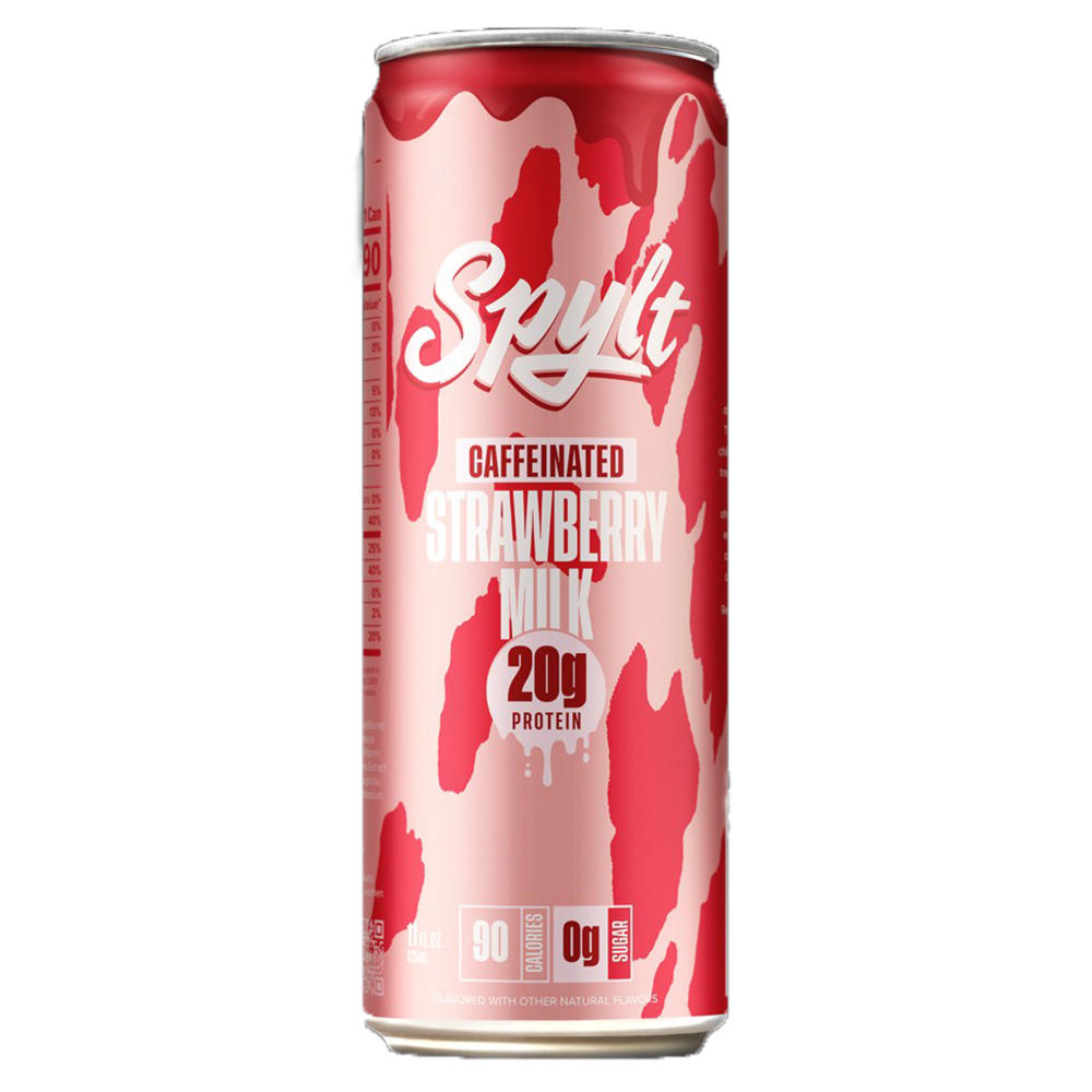 Spylt 20g Protein Caffeinated Strawberry Milk, 11 oz
