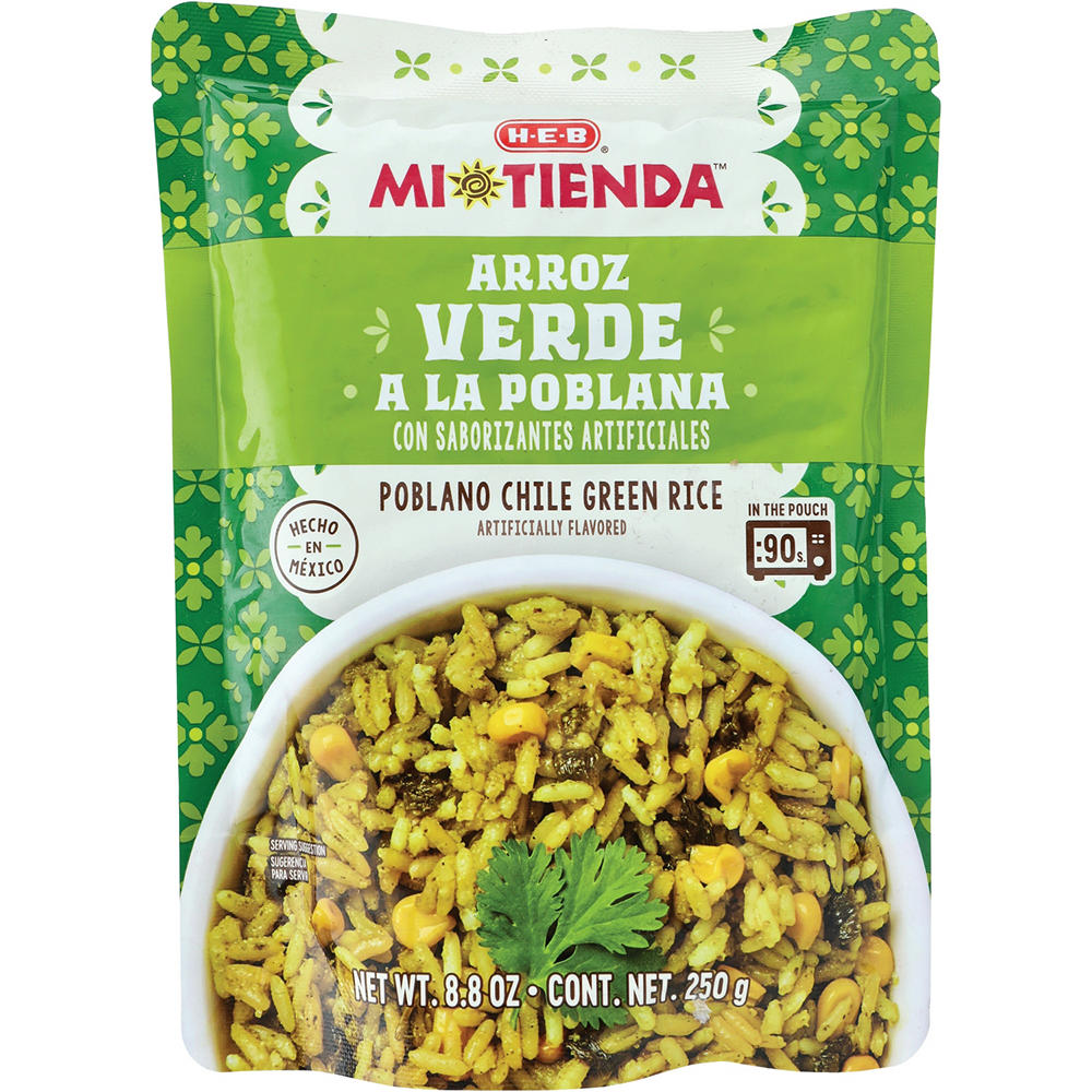 H-E-B Mi Tienda Arroz Verde a la Poblana, 8.8 oz