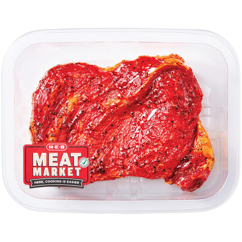 H-E-B Meat Market Smokey BBQ Beef Ribeye Steak, Avg. 0.72 lb