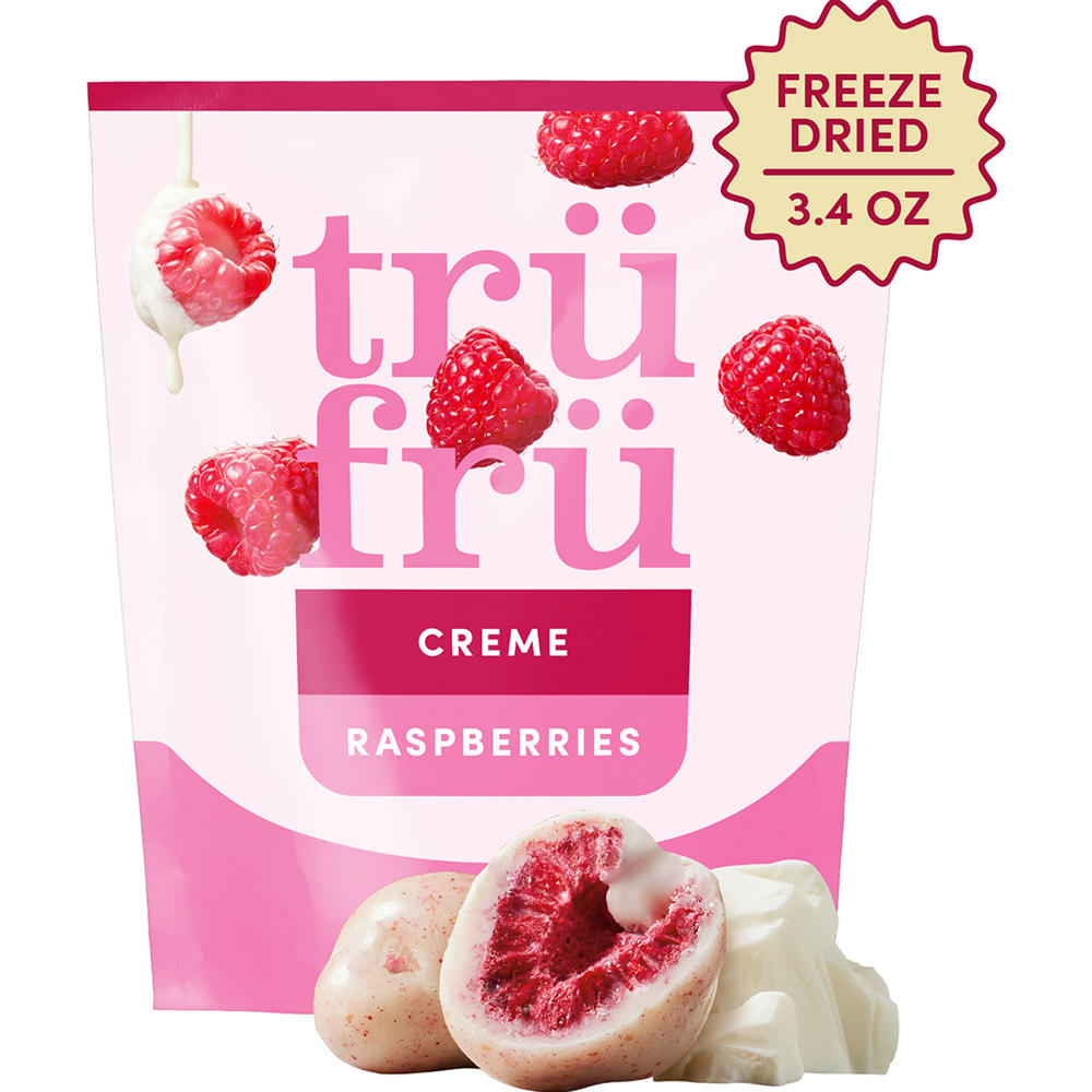 Tru Fru Freeze Dried Raspberries & Creme, 3.4 oz
