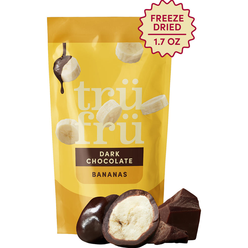 Tru Fru Freeze Dried Bananas in Dark Chocolate, 1.7 oz