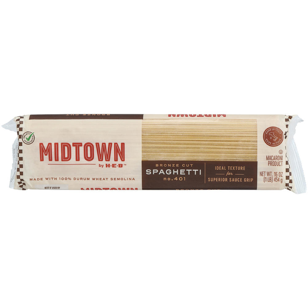 Midtown by H-E-B Bronze Cut Spaghetti, 16 oz