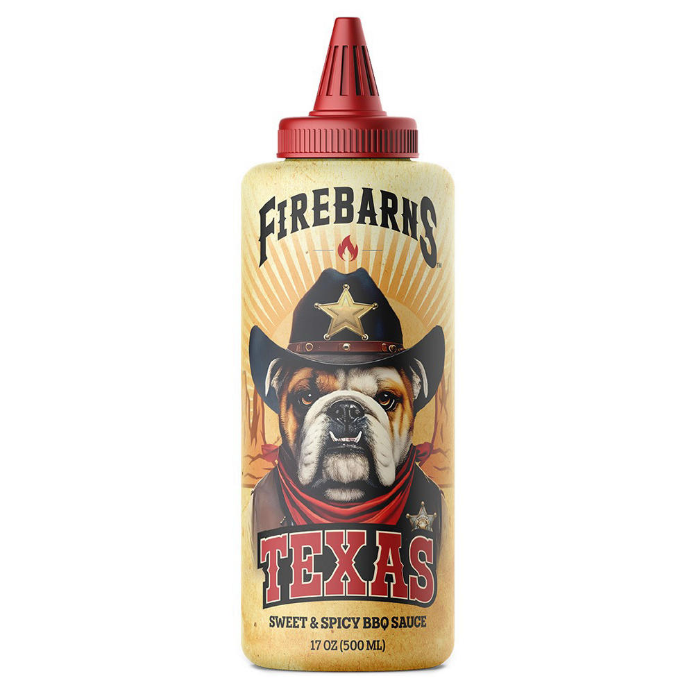 Firebarns Texas Sweet & Spicy BBQ Sauce, 17 oz