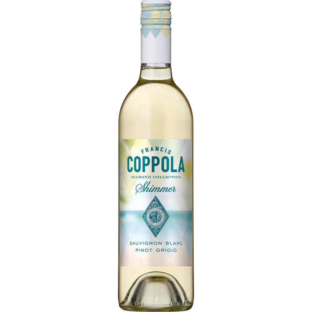 Coppola Shimmer Sauvignon Blanc Pinot Grigio California White Blend Wine, 750 mL