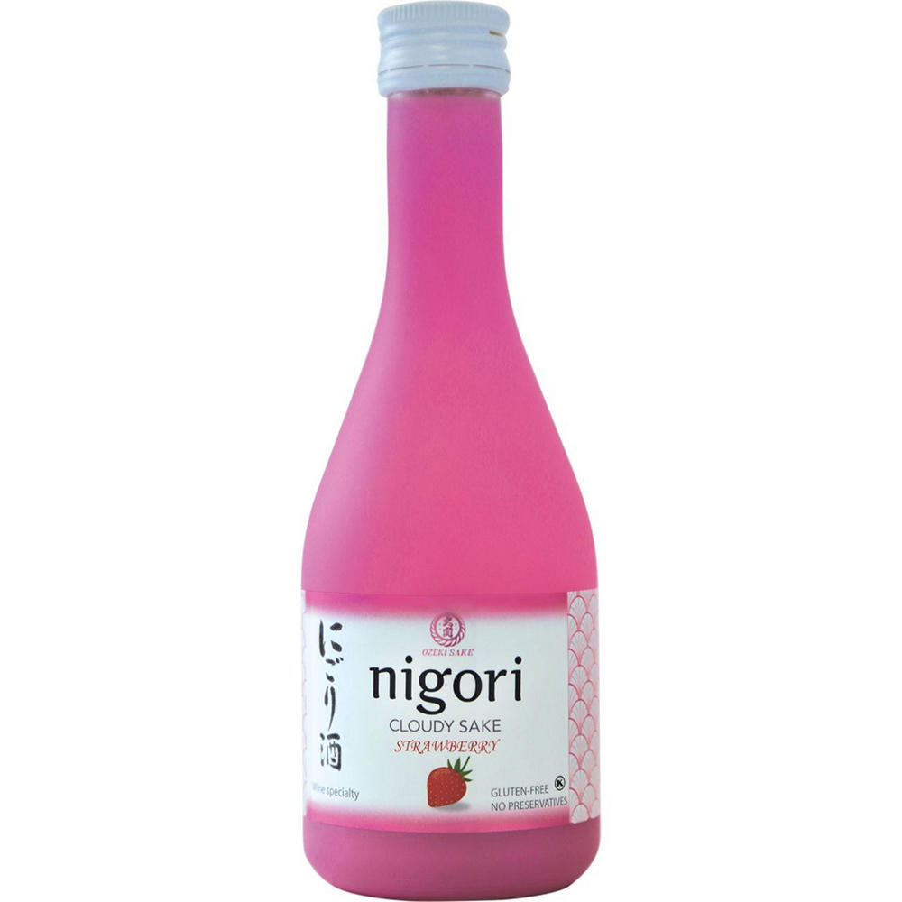 Ozeki Nigori Japanese Strawberry Sake, 375 mL