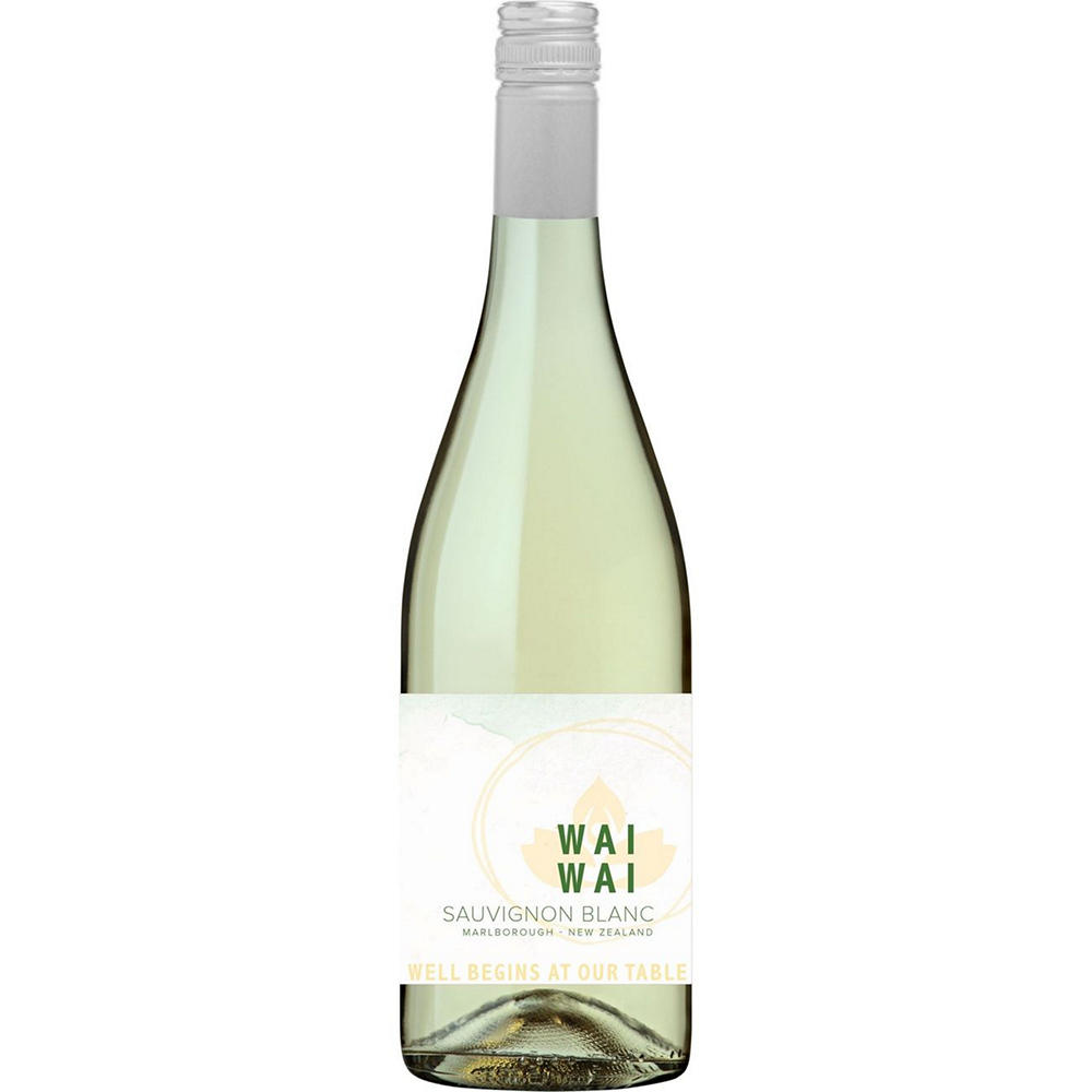 Wai Wai Sauvignon Blanc New Zealand White Wine, 750 mL