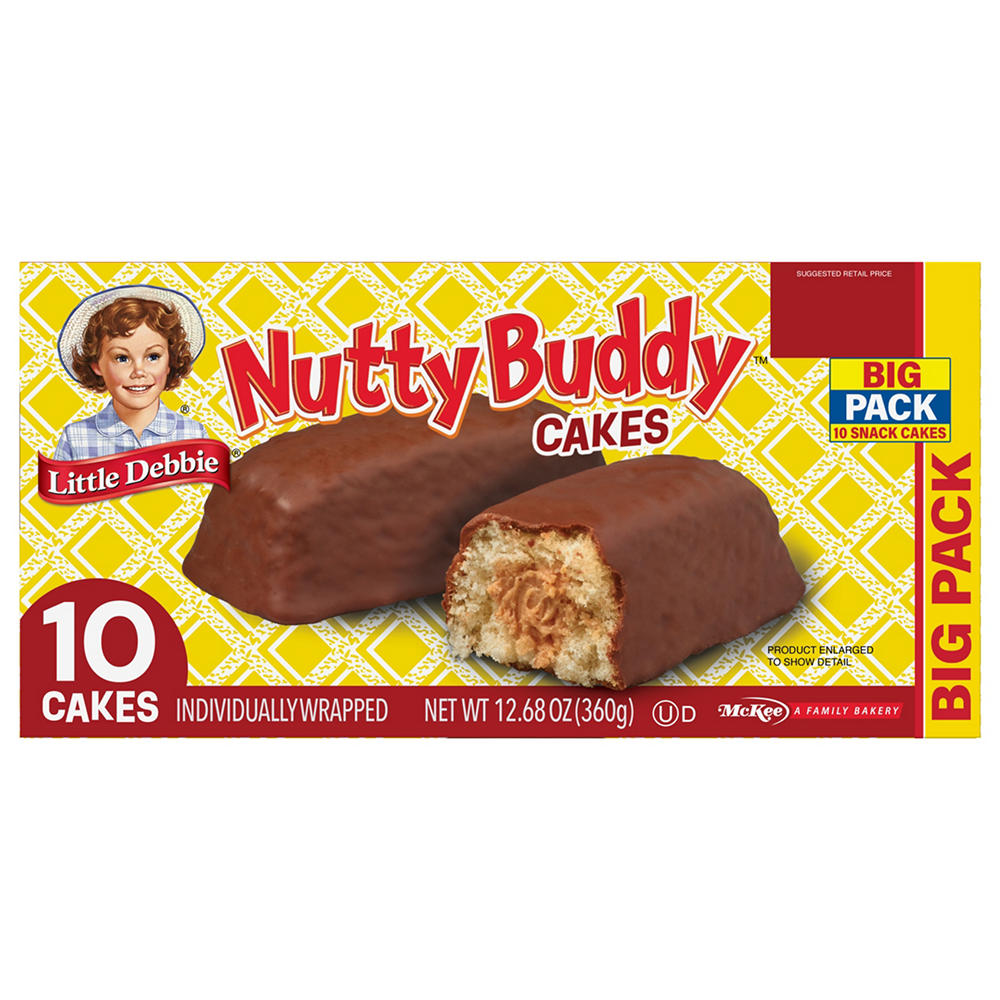 Little Debbie Nutty Buddy Cakes - Big Pack, 10 ct