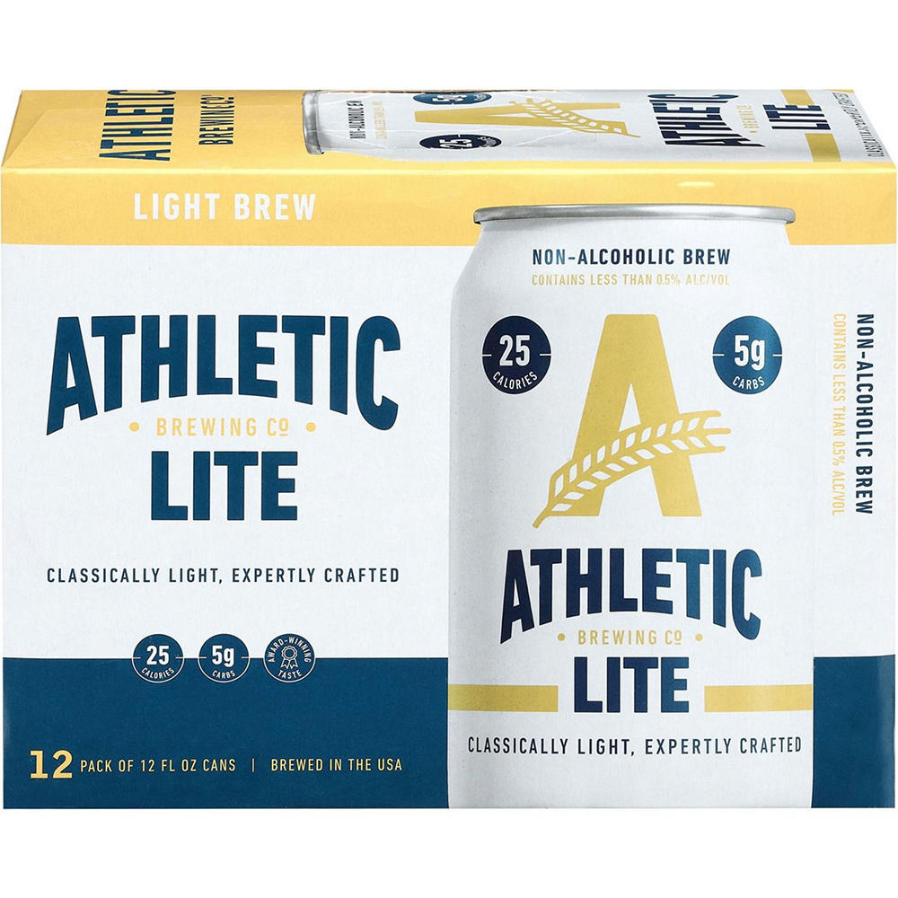 Athletic Brewing Co. Lite Brew 12 pk Cans, 12 oz
