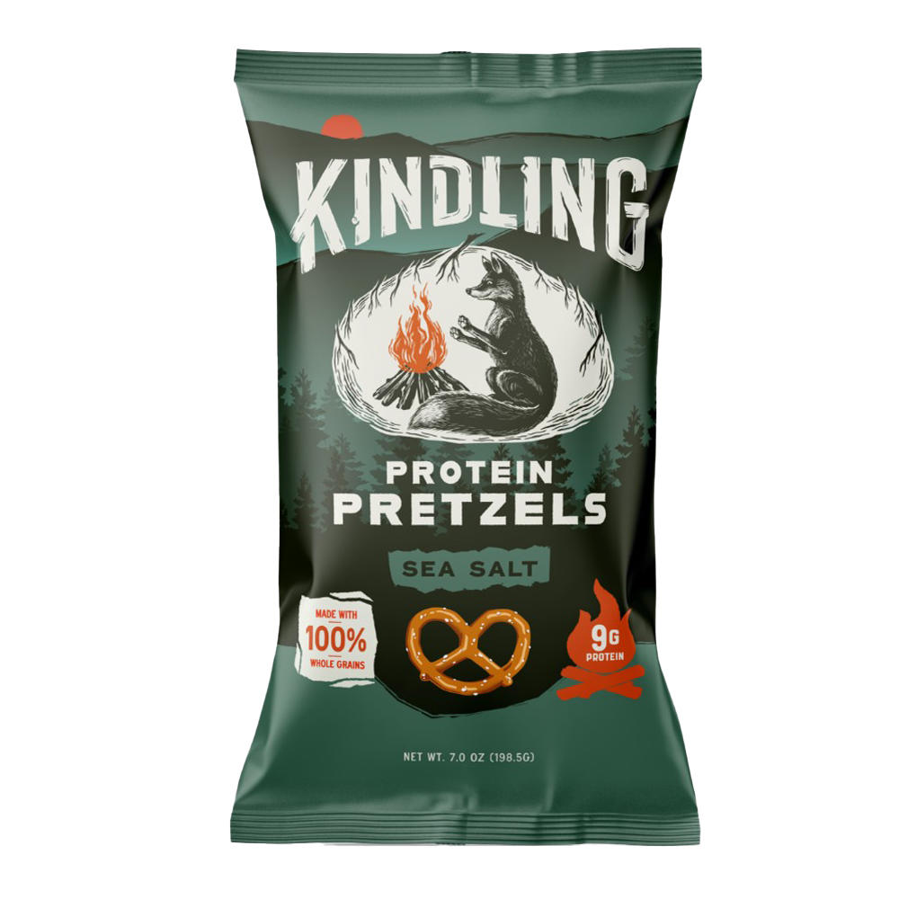 Kindling Protein Pretzels - Sea Salt, 7 oz