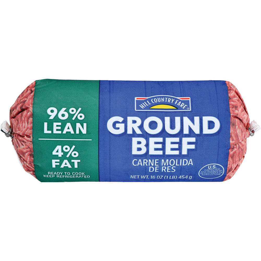 Hill Country Fare Ground Beef, 96% Lean, 1 lb