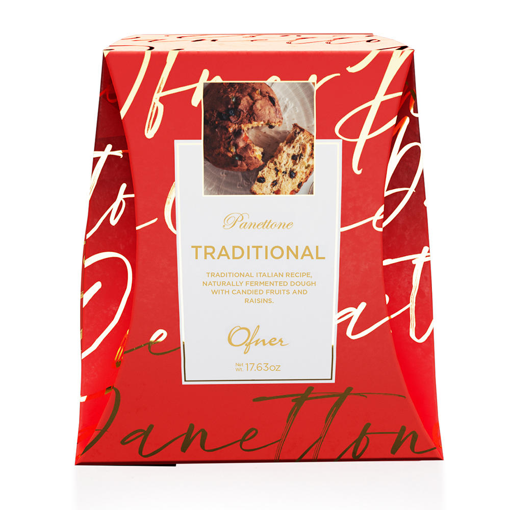 Ofner Panettone Traditional Candied Fruits & Raisins, 17.63 oz