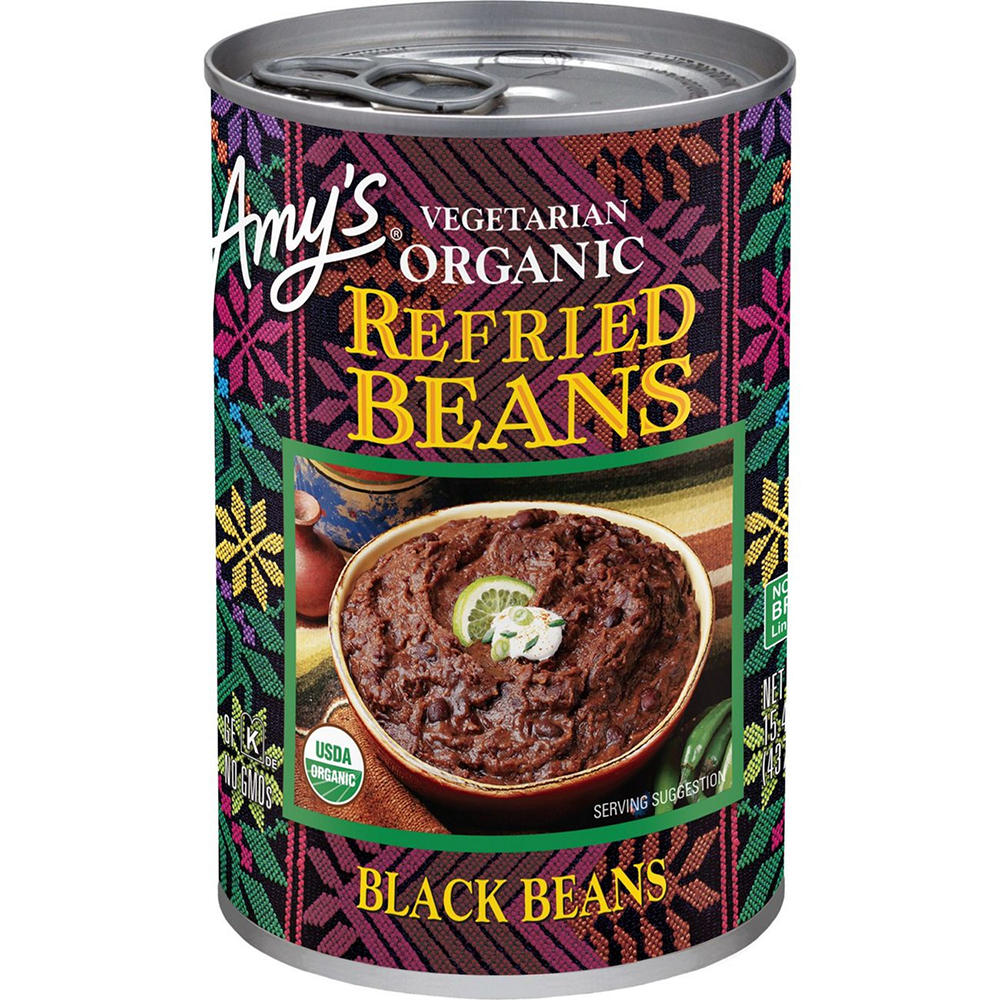 Amy's Organic Vegetarian Refried Black Beans, 15.40 oz