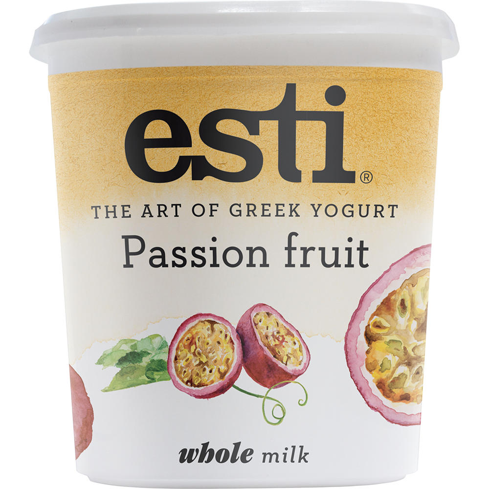 Esti Whole Milk Greek Yogurt - Passion Fruit, 32 oz