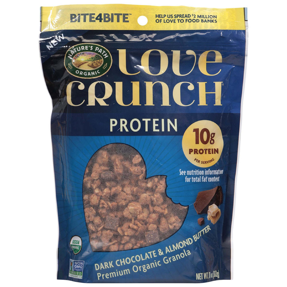 Nature's Path Love Crunch 10g Protein Dark Chocolate & Almond Butter Granola, 11 oz