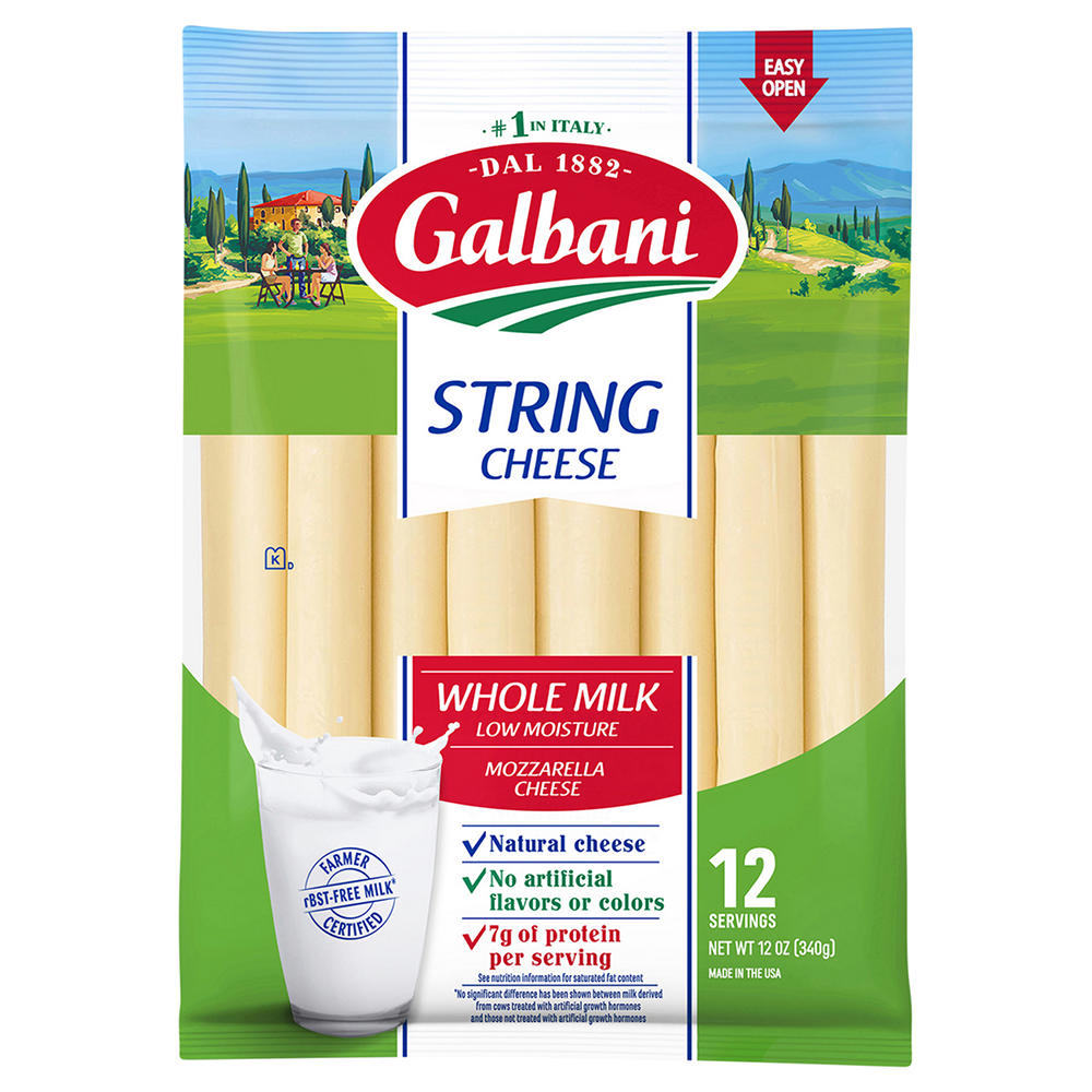 Galbani Galbani String Cheese Whole Milk, 12 oz