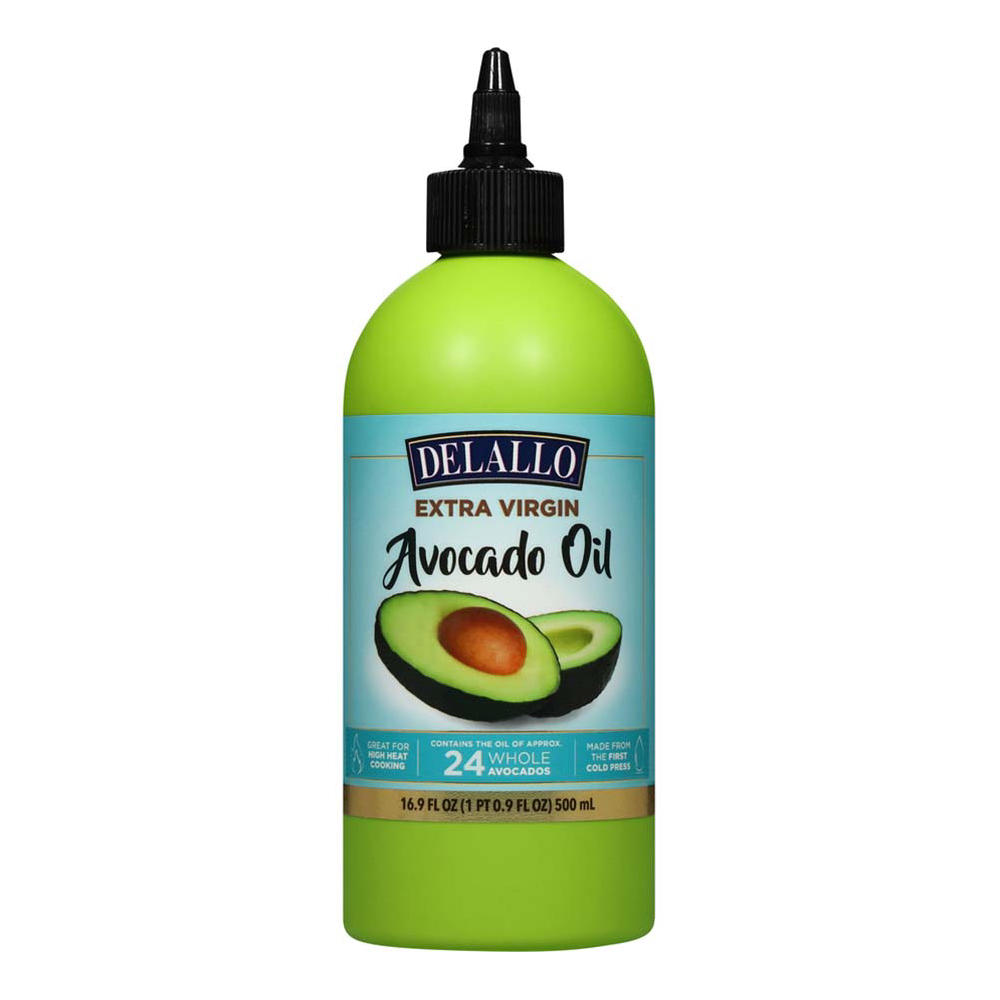 DeLallo Extra Virgin Avocado Oil Squeeze Bottle, 16.9 oz