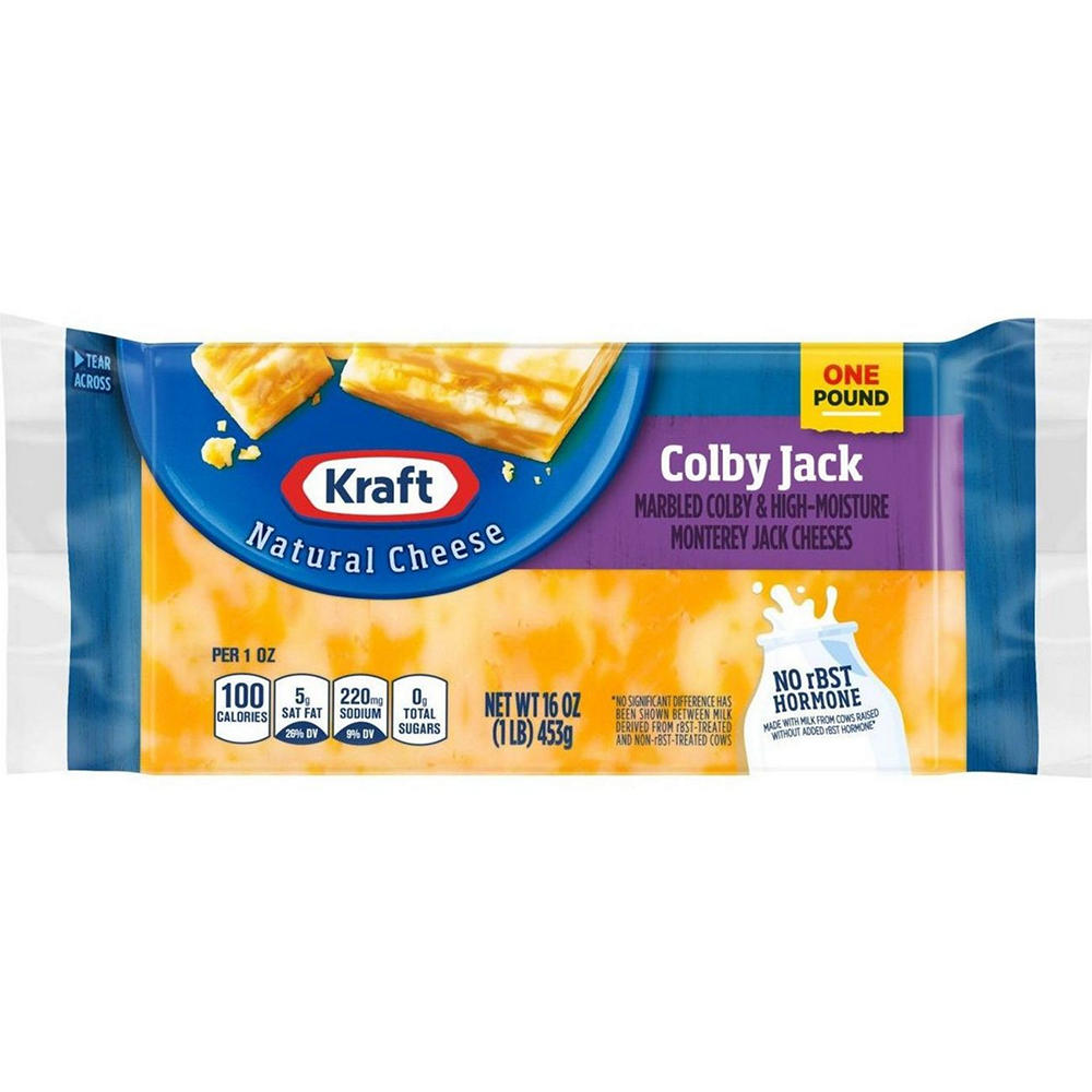 Kraft Natural Cheese Colby Jack Cheese Block, 16 oz