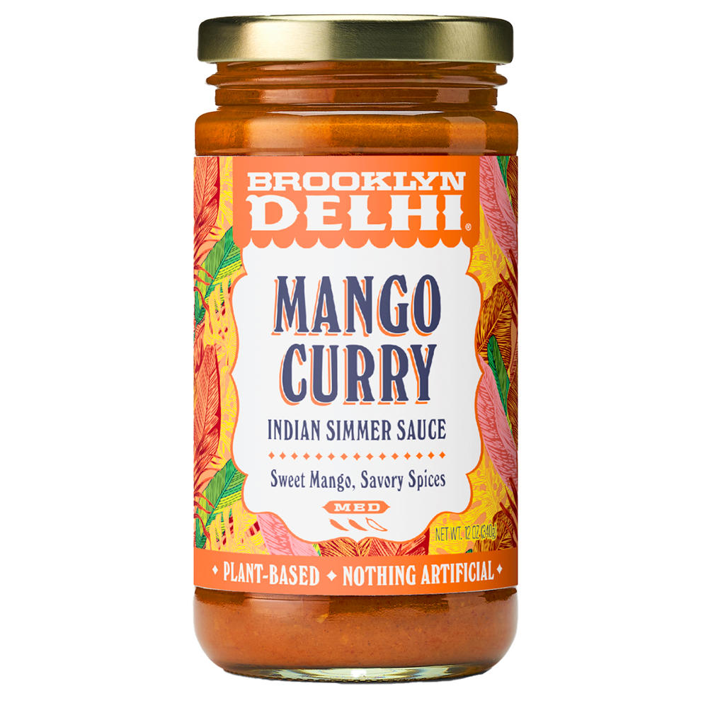 Brooklyn Delhi Mango Curry Indian Simmer Sauce, 12 oz