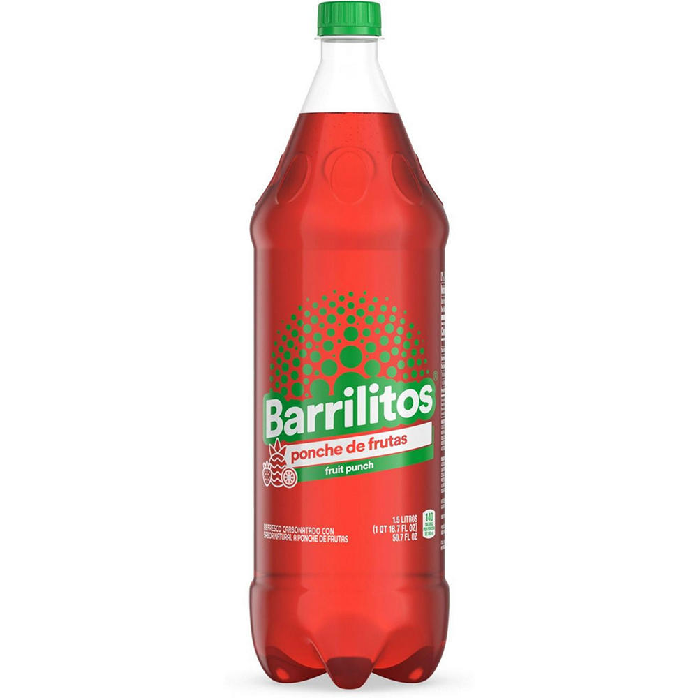 Barrilitos Fruit Punch Ponche De Frutas Flavored Soda, 1.5 L
