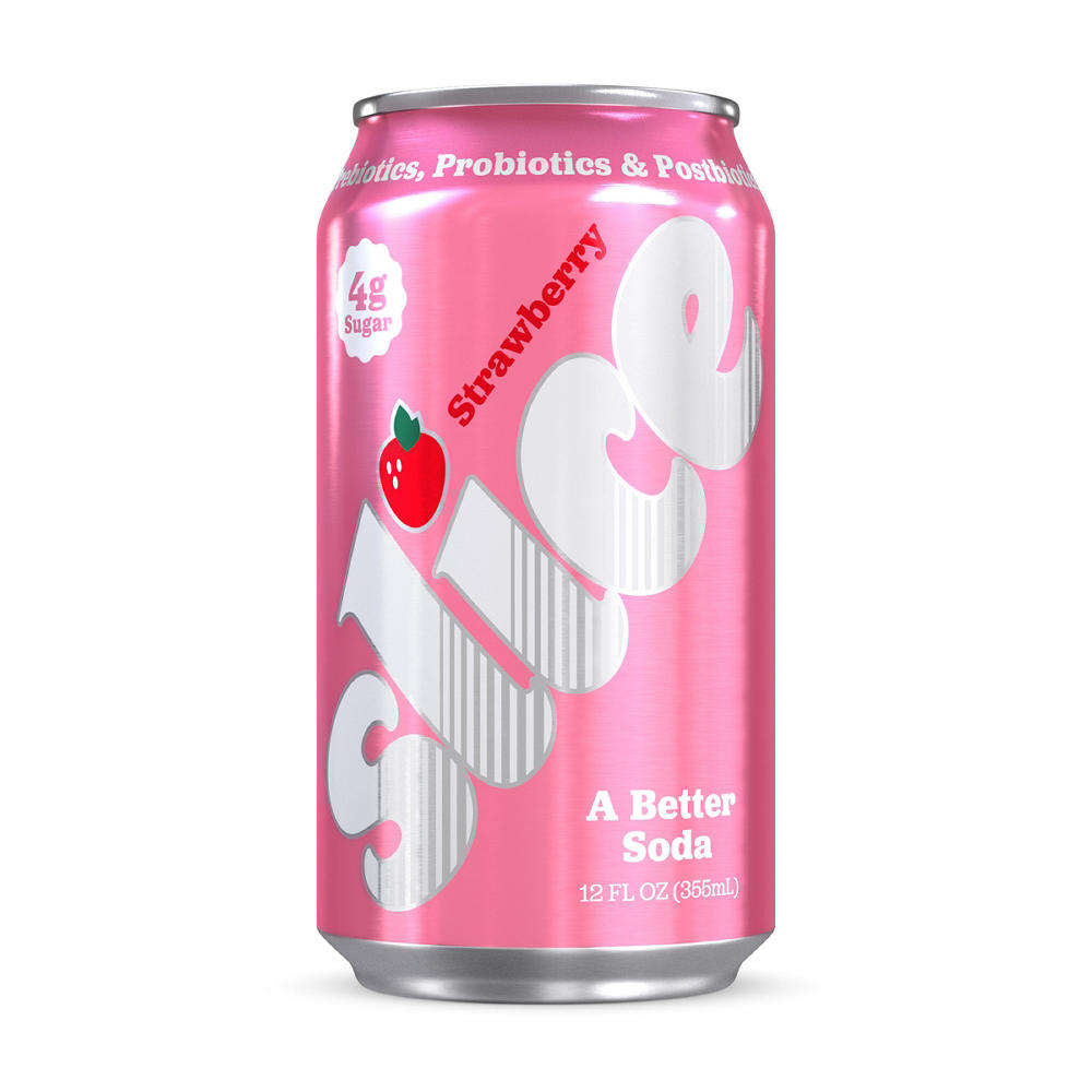 Slice Strawberry Healthy Soda, 12 oz.