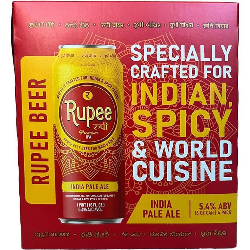 Rupee IPA 4 pk Cans, 16 oz