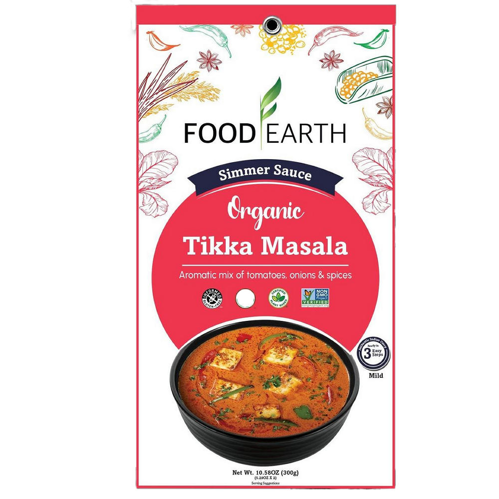 Food Earth Organic Tikka Masala Simmer Sauce, 10.58 oz