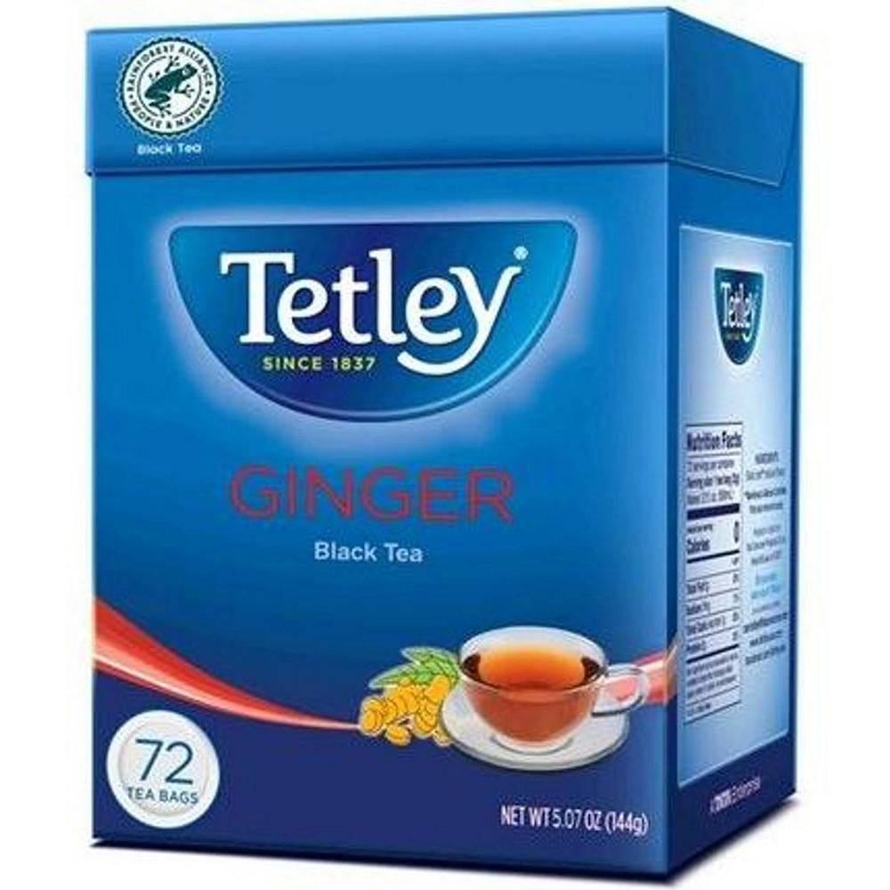 Tetley Ginger Flavored Black Tea Bags, 72 ct
