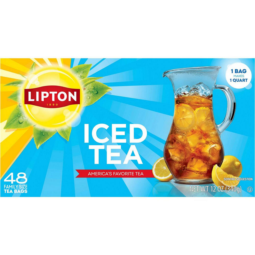 Lipton Family Size Iced Tea Bags, 48 ct