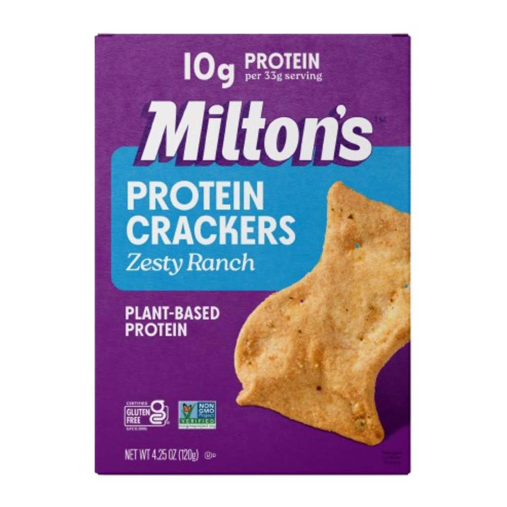 Milton's 10g Protein Crackers - Zesty Ranch, 4.25 oz