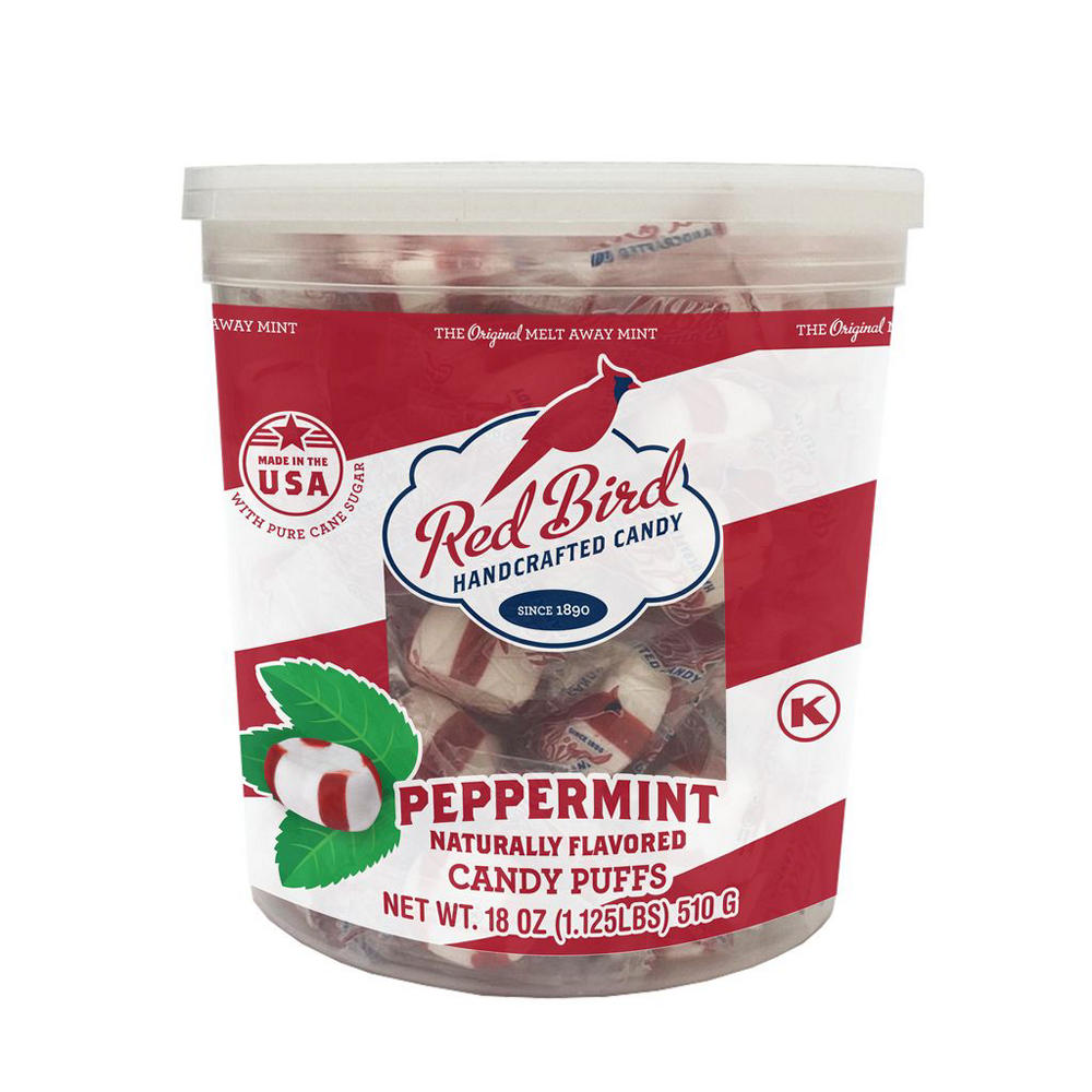 Red Bird Peppermint Candy Puffs, 18 oz