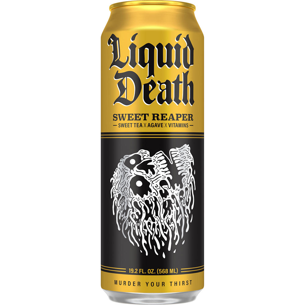 Liquid Death Sweet Reaper Black Sweet Tea, 19.2 oz