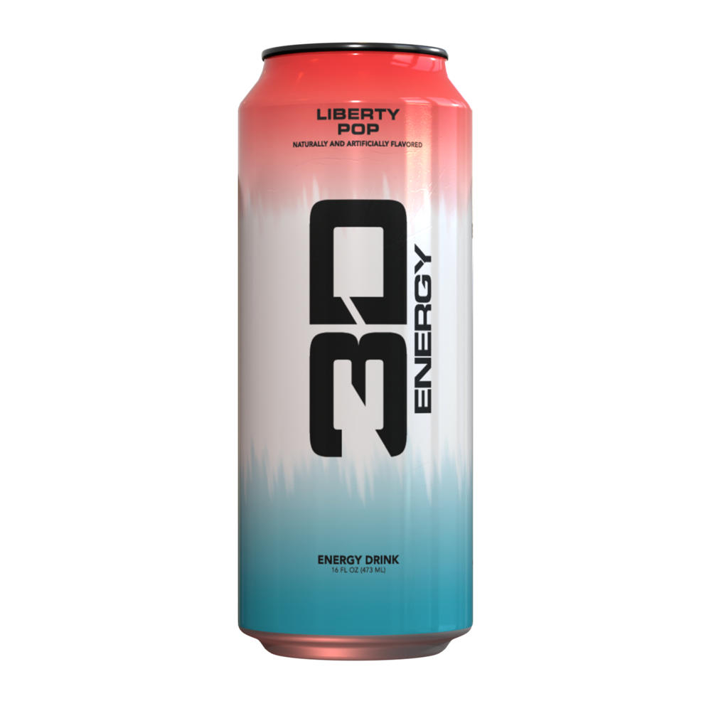 3D Energy Drink - Liberty Pop, 16 oz