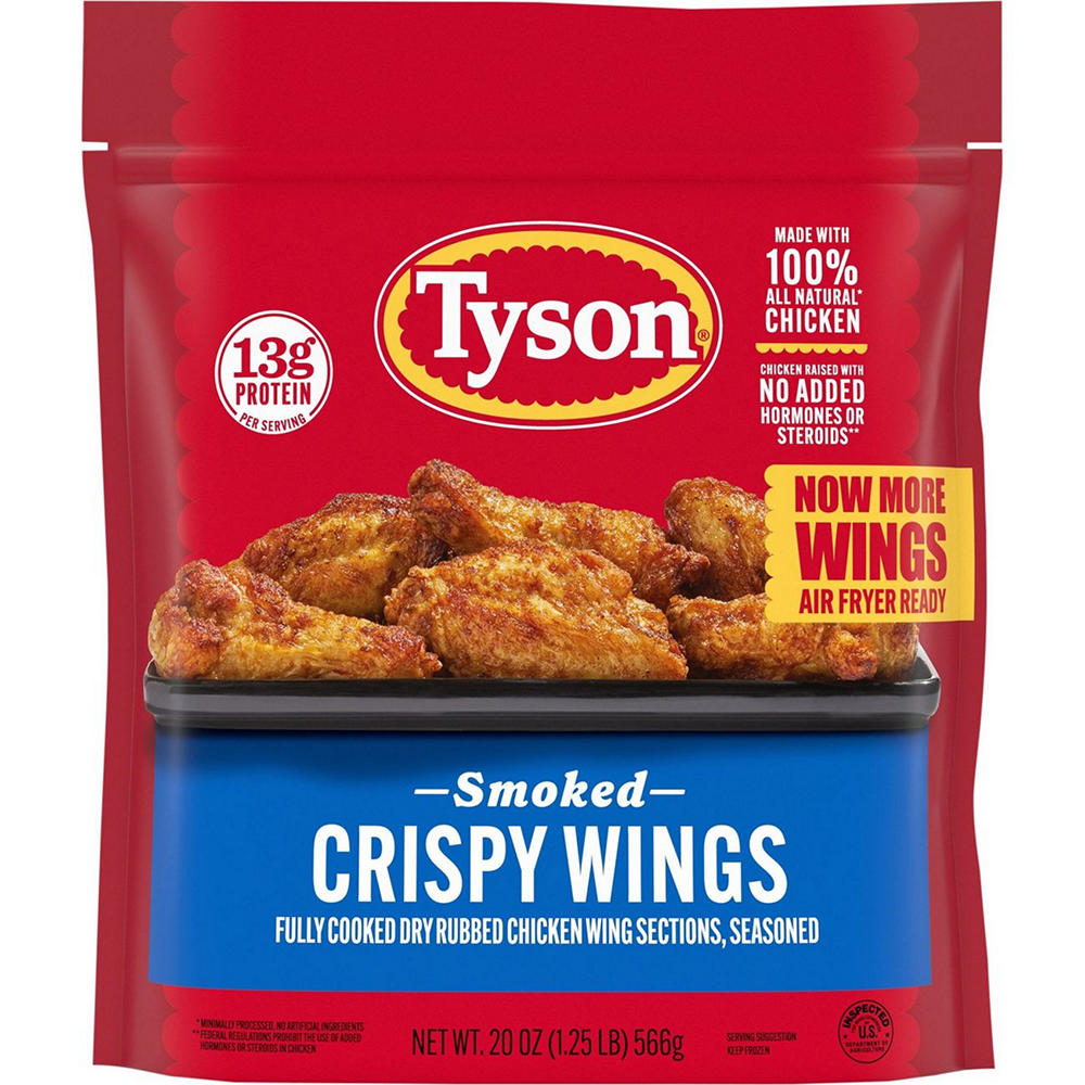 Tyson Frozen Smoked Crispy Wings, 20 oz