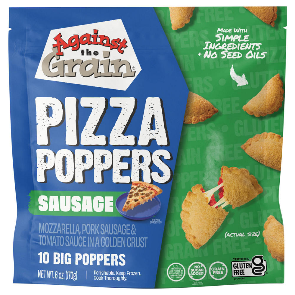 Against the Grain Gluten Free Pizza Poppers - Sausage, 10 ct