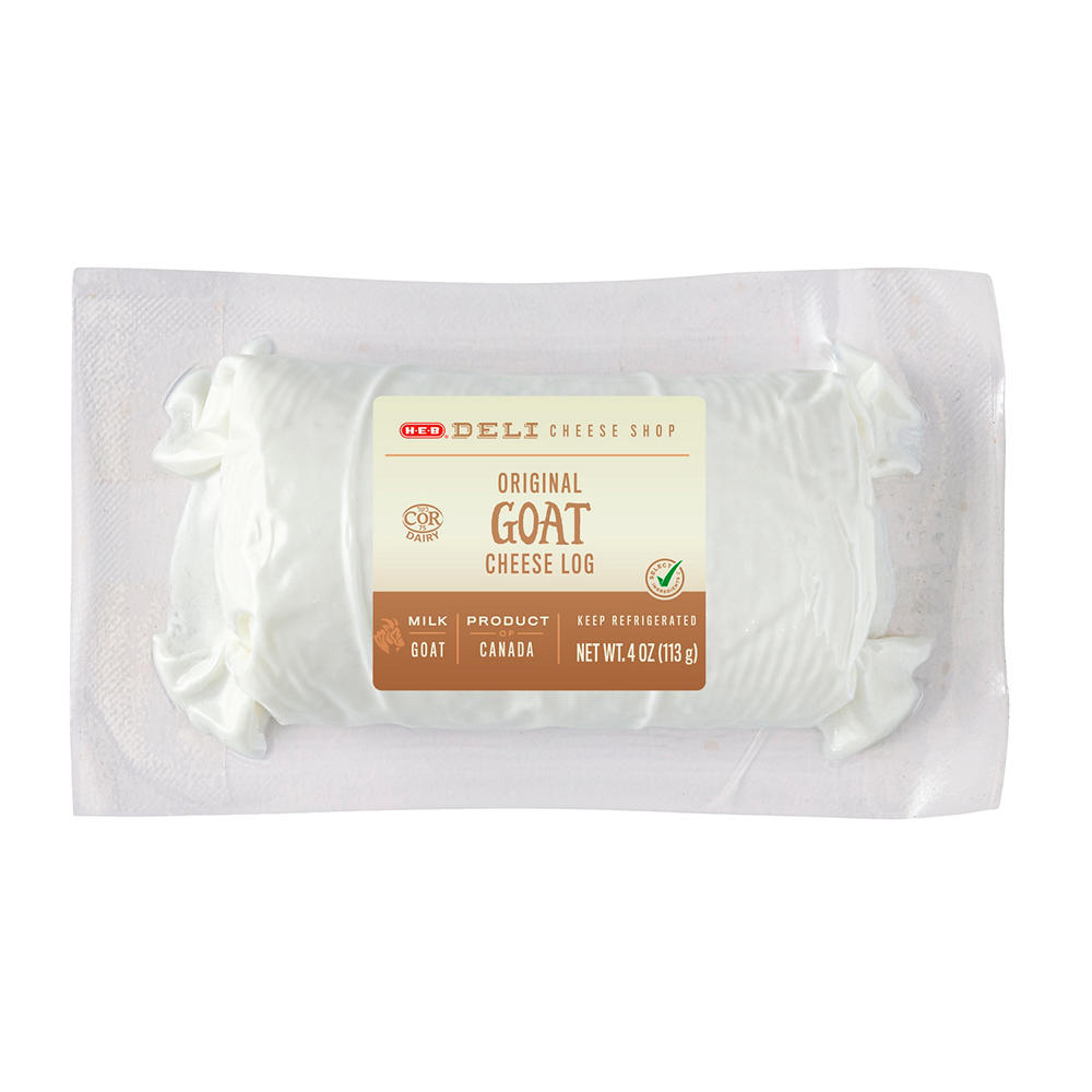 H-E-B Deli Original Goat Cheese Log, 4 oz