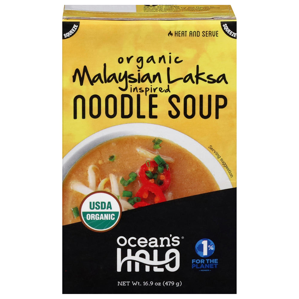 Ocean's Halo Organic Malaysian Laksa Inspired Noodle Soup, 16.9 oz