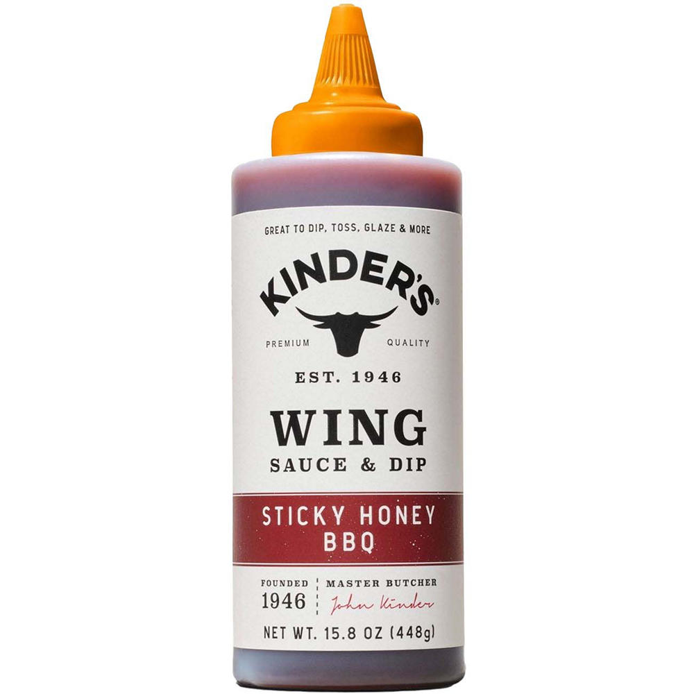 Kinder's Wing Sauce & Dip - Sticky Honey BBQ, 15.8 oz