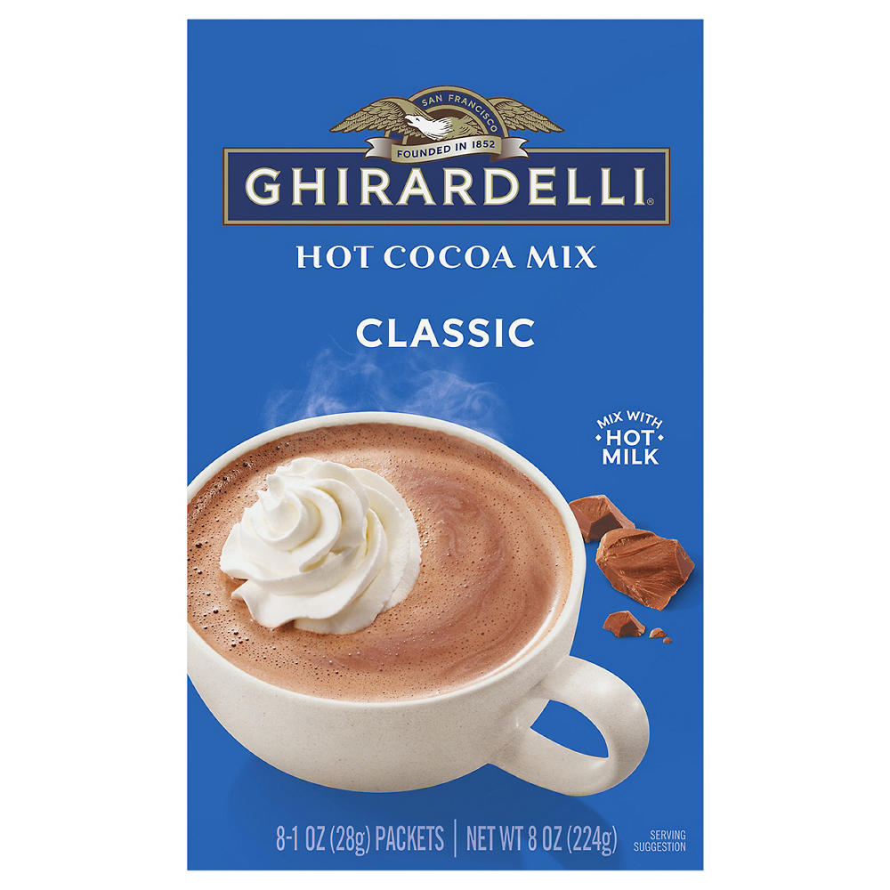Ghirardelli Classic Hot Cocoa Mix Packets, 8 ct