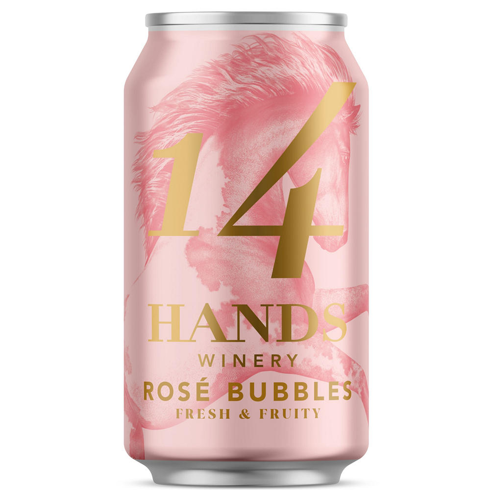 14 Hands Rosé Bubbles Sparkling Wine, 355 mL