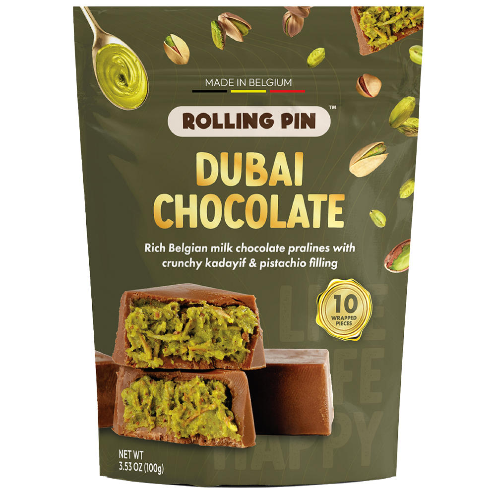 Rolling Pin Dubai Style Chocolate, 10 pc, 3.53 oz
