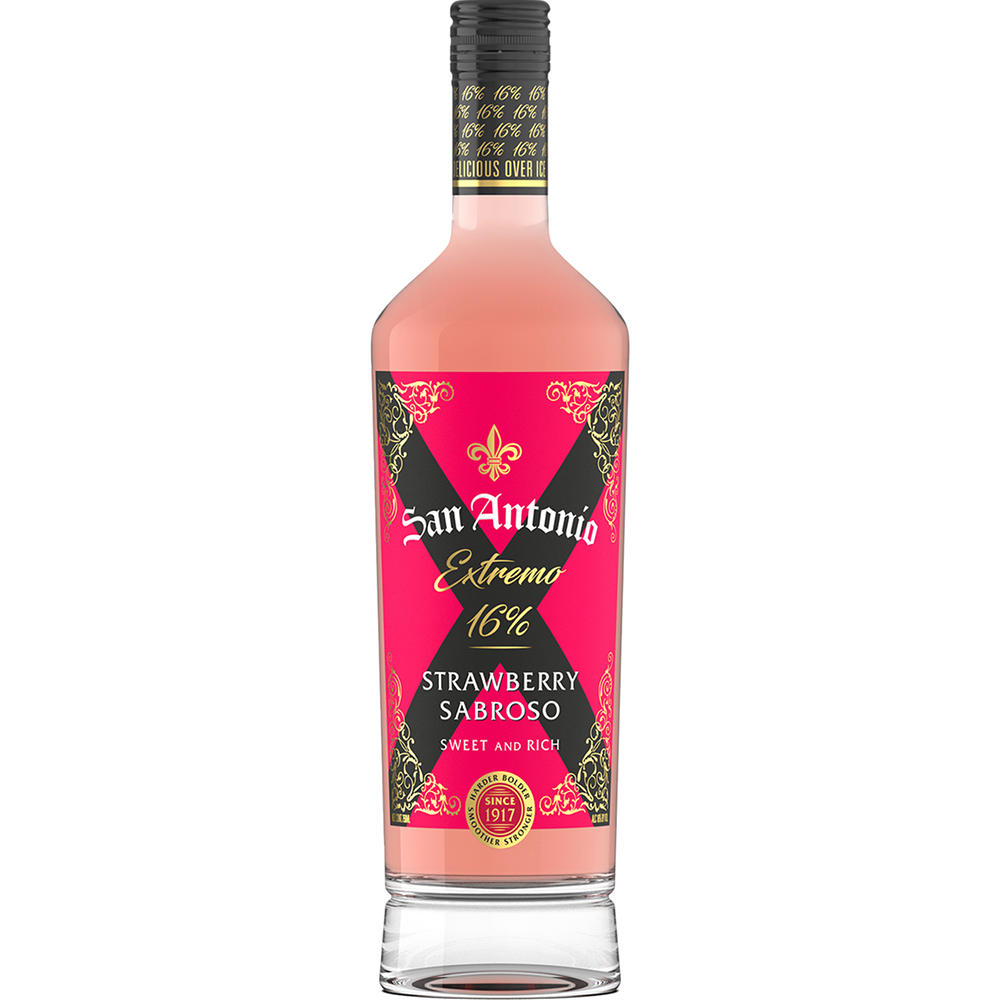 San Antonio Extremo Strawberry Sabroso Sweet and Rich Rose Wine, 750 mL
