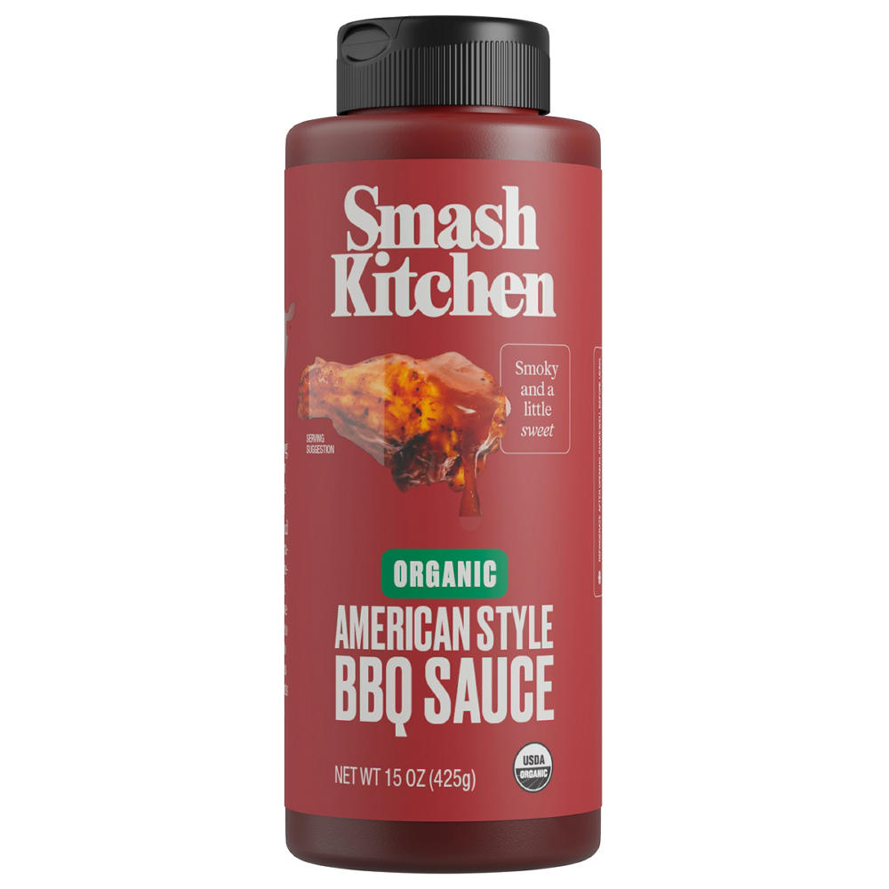 Smash Kitchen Organic American Style BBQ Sauce, 15 oz