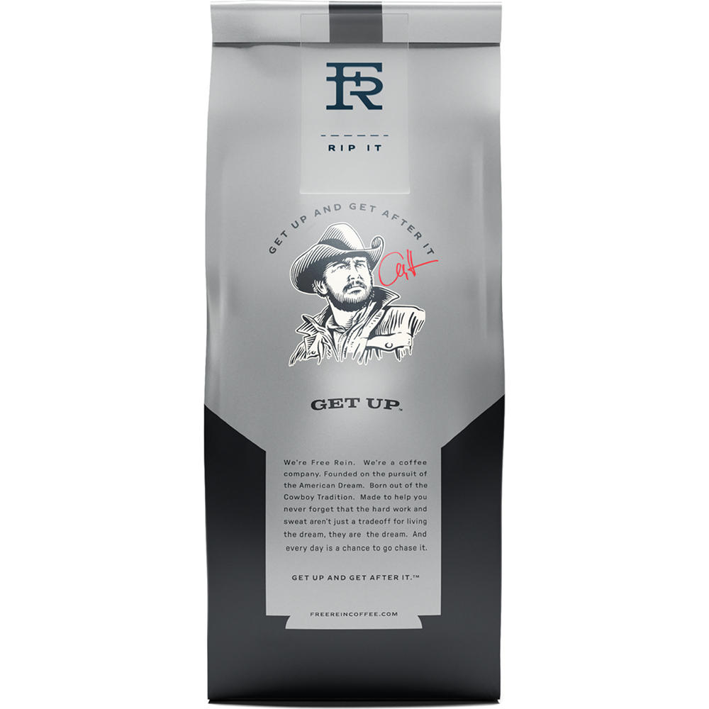 Free Rein Get Up Medium Roast Espresso Ground Coffee, 12 oz